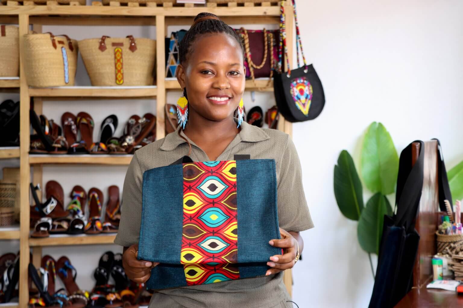 Inspiring workplace scene